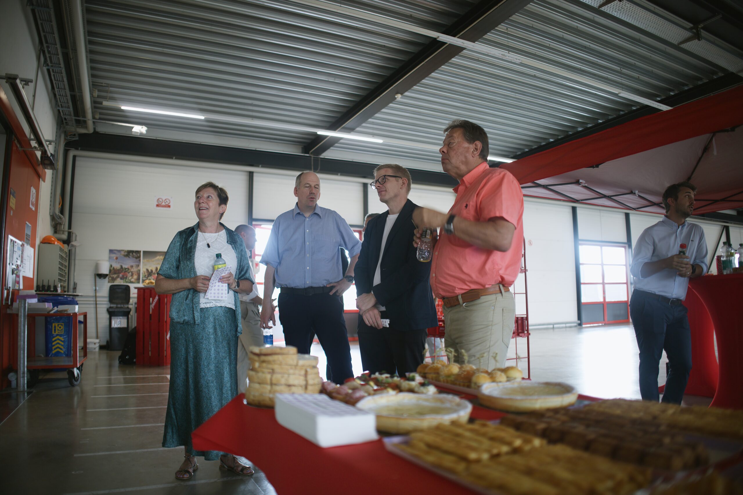 Pose de la première pierre du centre de distribution Pistor à Chavornay