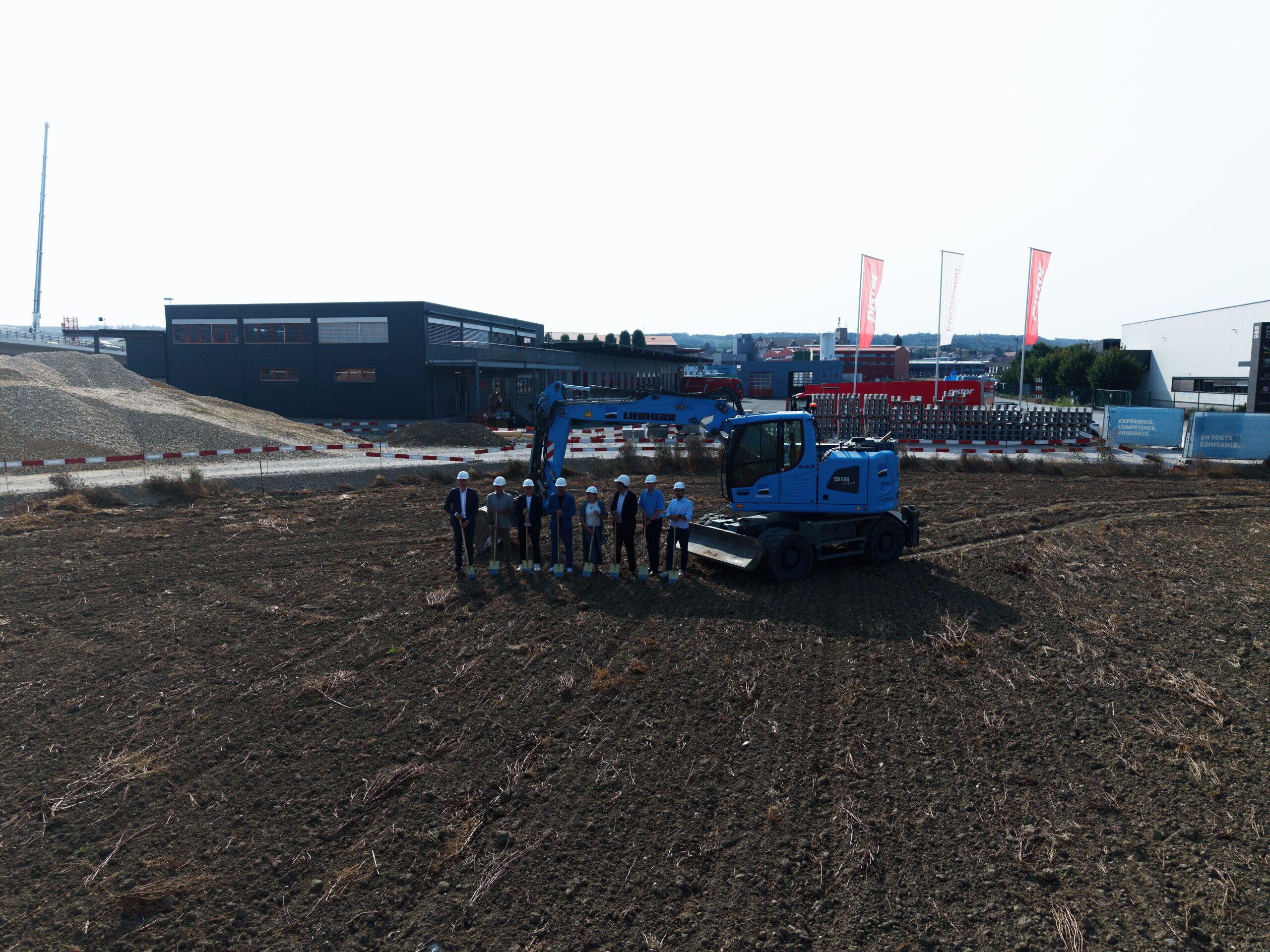 Chantier de l'extension du centre de distribution Ouest, Chavornay
