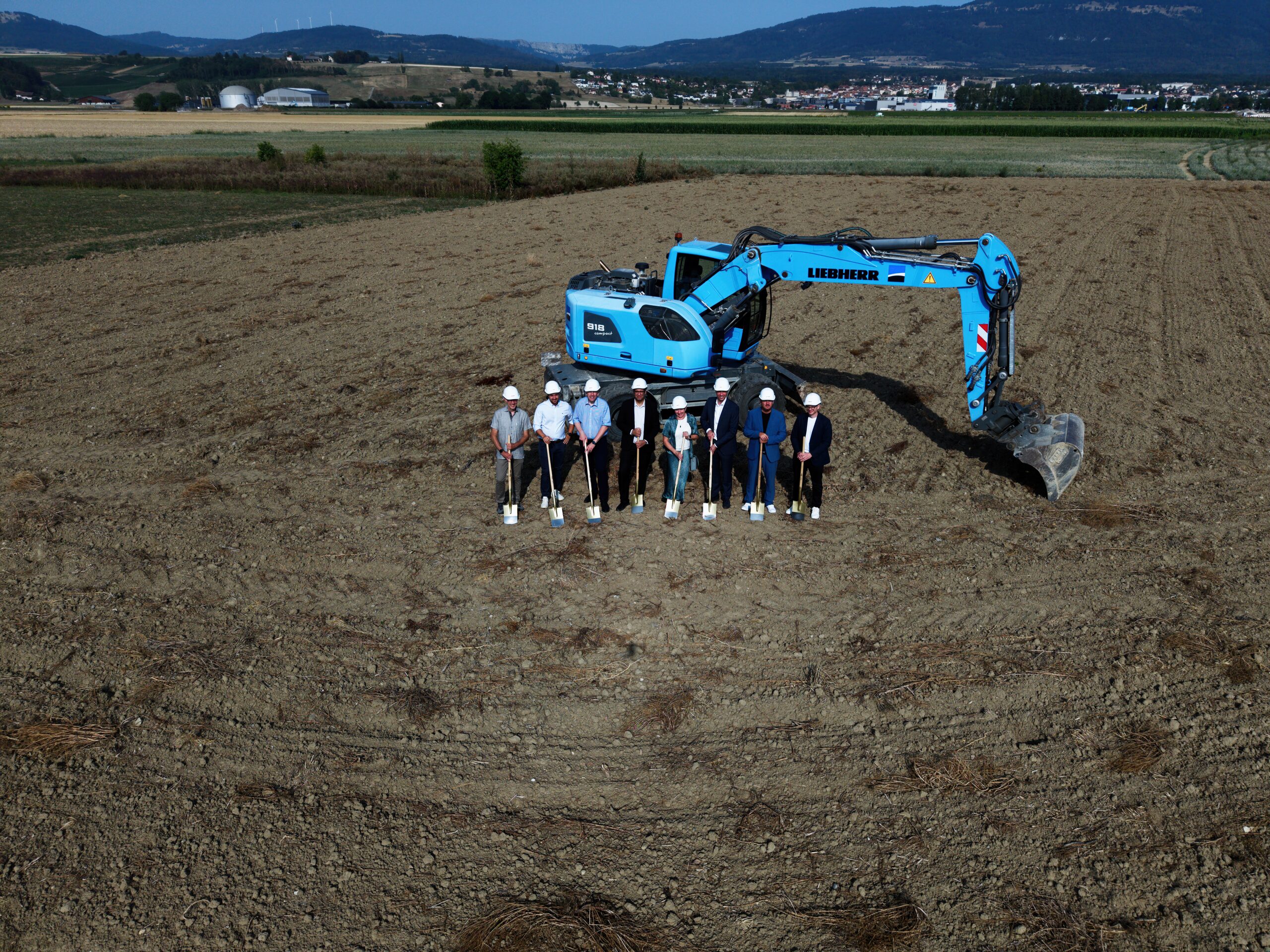 Cérémonie de première pierre, Pistor AG, Chavornay